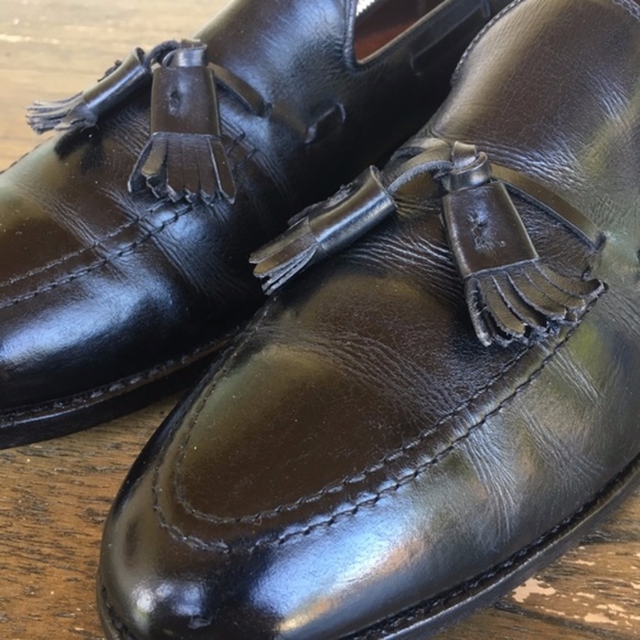 Allen Edmonds Grayson Style Men Size 10 Blk Leathe
